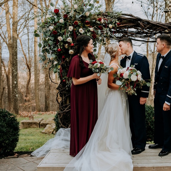 Show me your MuMu | Emily | merlot chiffon | Large - Picture 5 of 5